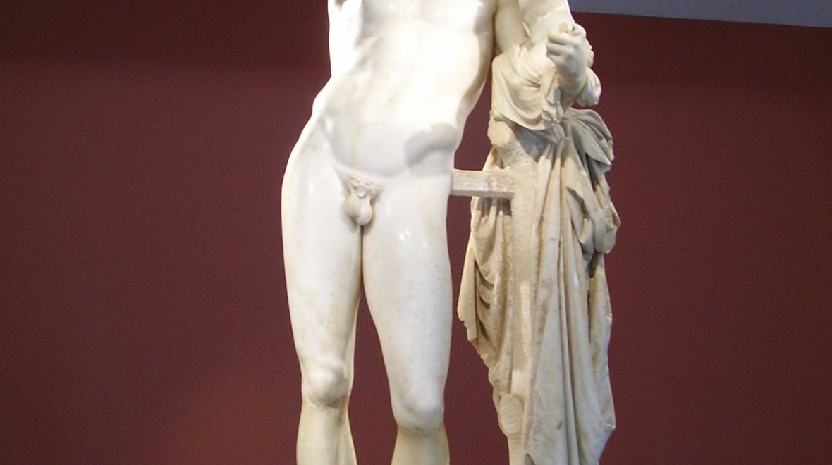 Hermés nesoucí malého Dionýsa 