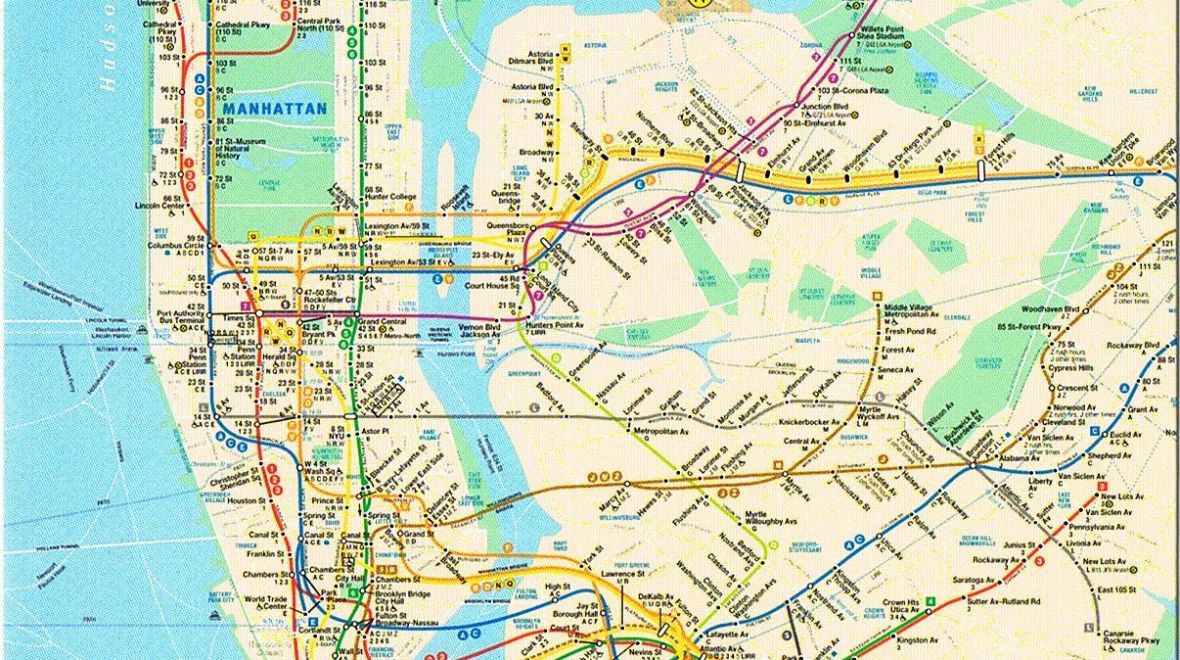 Mapka metra v New Yorku