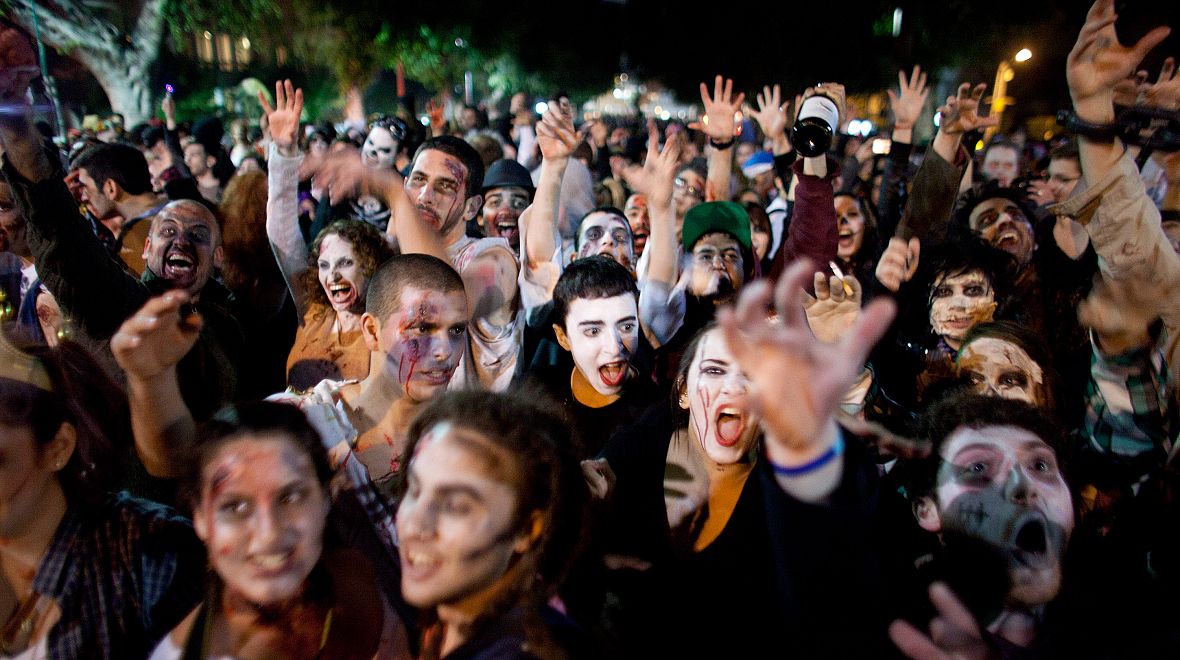 Pochod zombies v Tel Avivu