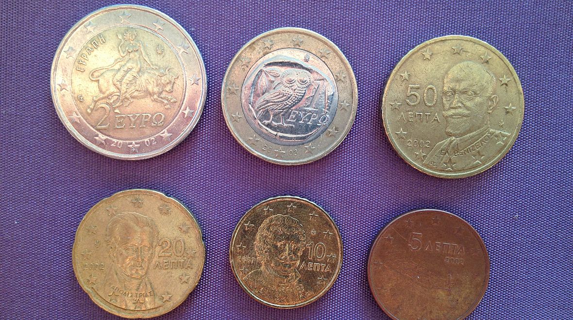 Řecké euromince