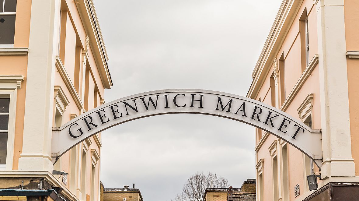 Hlavní vstup na Greenwich Market