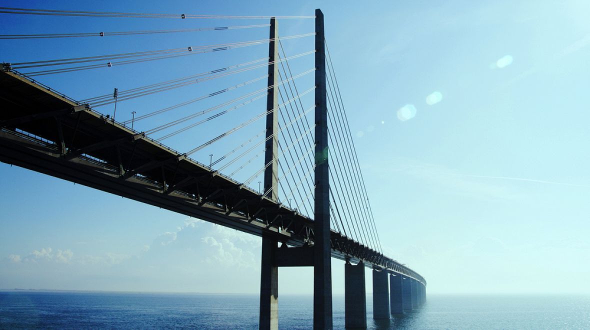 Most Øresundbron od roku 2000 spojuje Dánsko se Švédskem