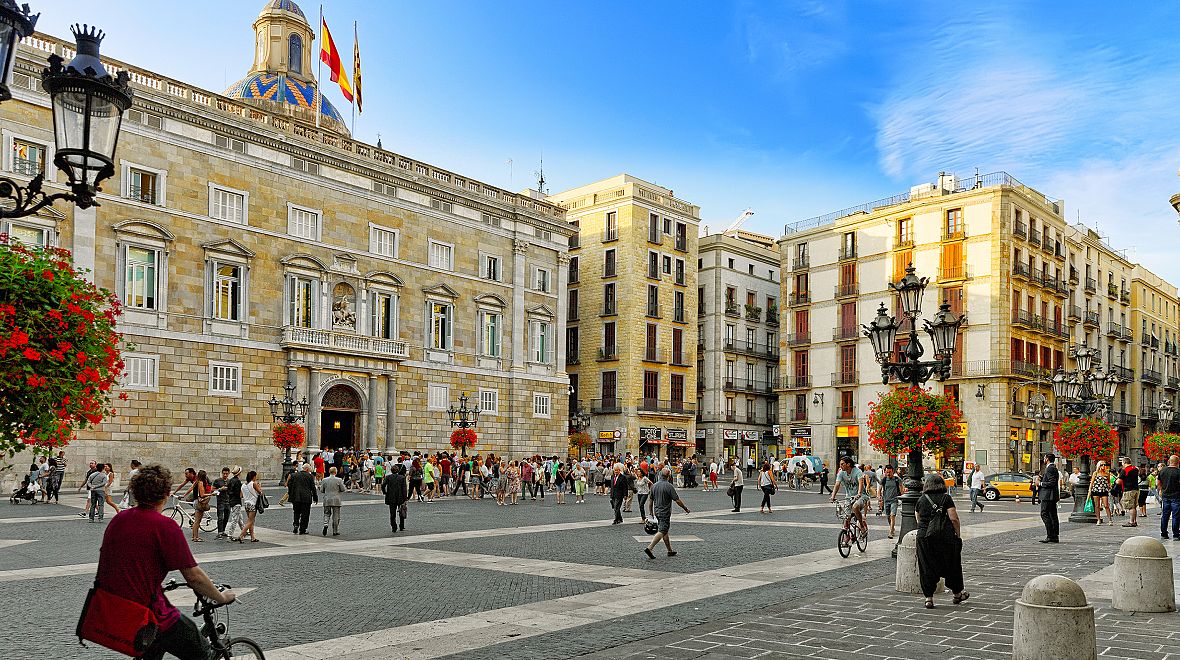 Náměstí Sant Jaume je místem setkávání