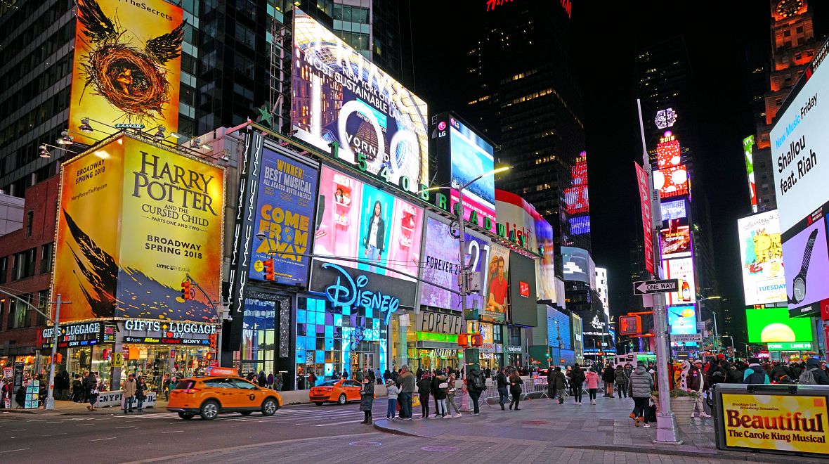 Vstupenky se dají koupit na Times Square