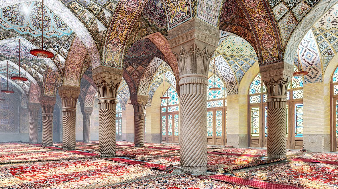 Interiér Nasirovy mešity