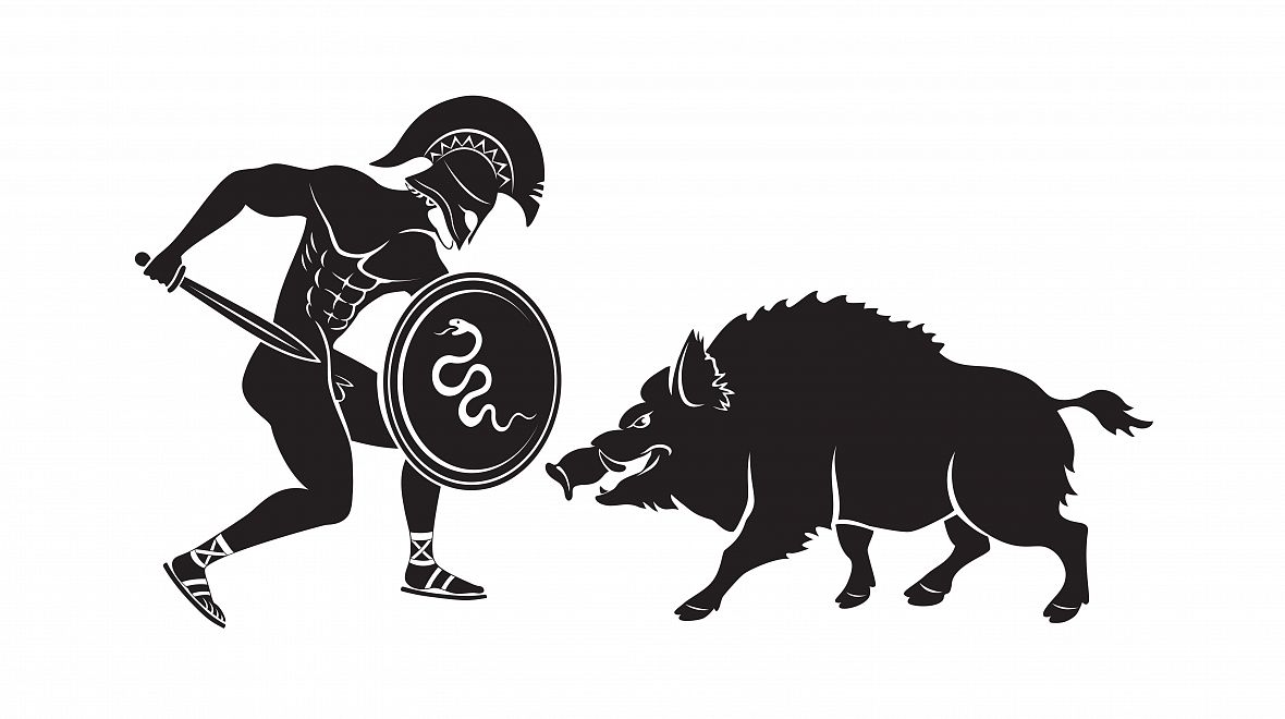 Gladiátoři často bojovali se zvířaty