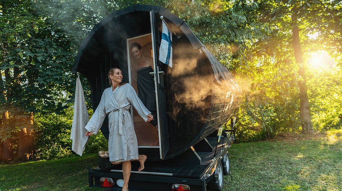 Ani na cestách se Finové bez sauny neobejdou