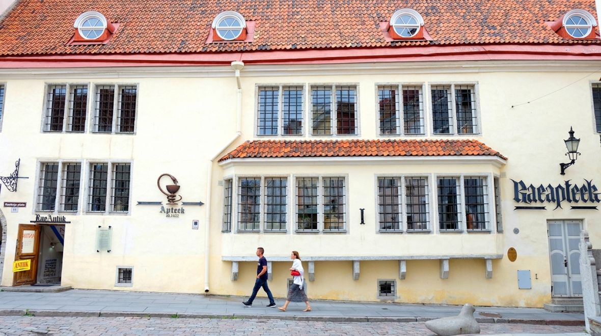 Historická budova s lékárnou