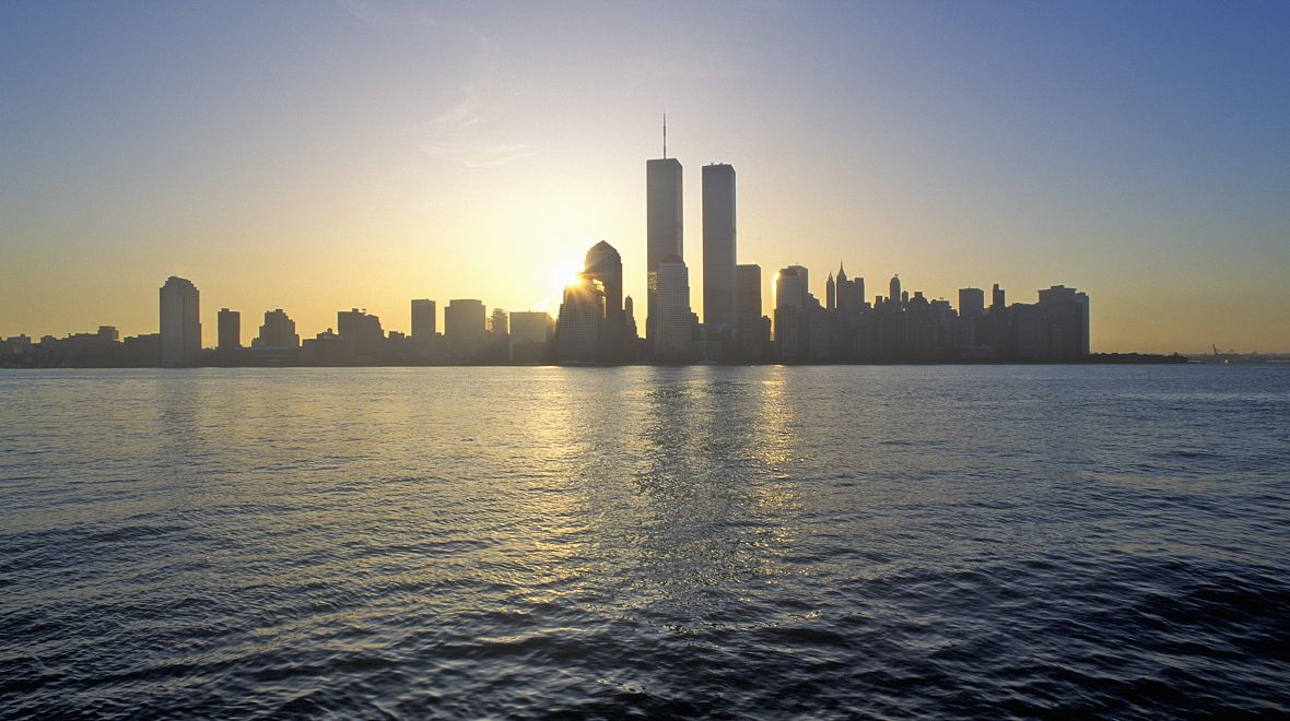 Původní panorama New Yorku s Dvojčaty