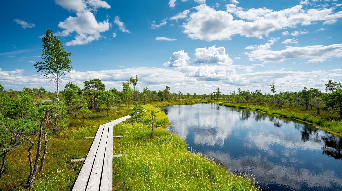 Národní park Kemeri v Lotyšsku