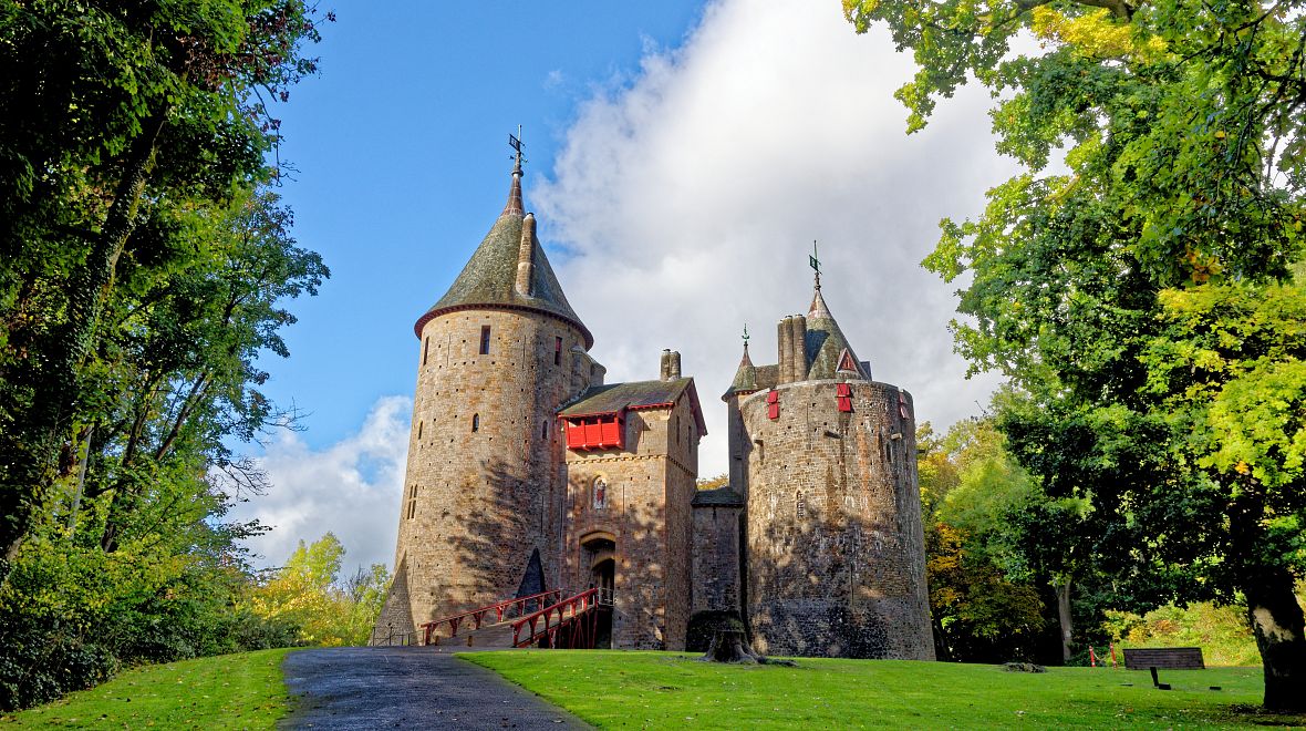 Hrad Castell Coch v Tongwynlais