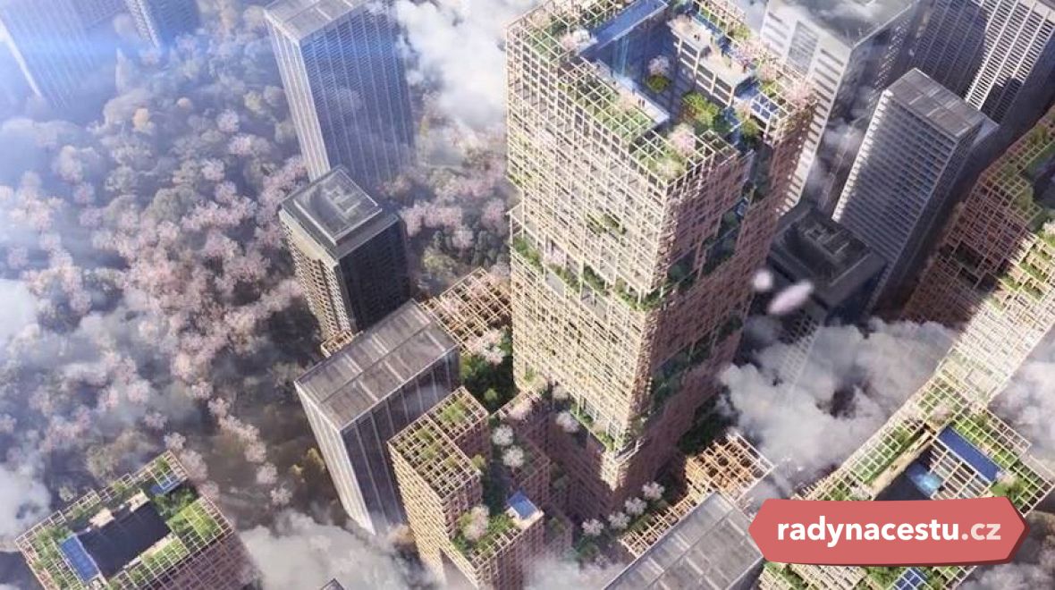 V sedmém patře (tj. ve výšce 350 metrů) mrakodrapu by měla vzniknout odpočinková zahrada