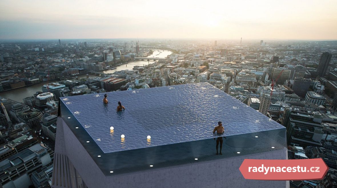 Nový londýnský mrakodrap nabídne panoramatický bazén přímo na své střeše 