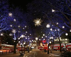 Vánoční atmosféra v londýnských ulicích