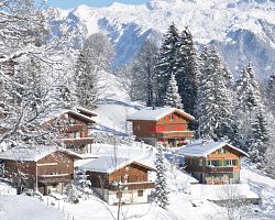 Švýcarská zimní scenérie...