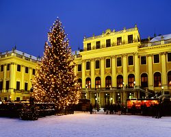 Vánoční trhy u zámku Schönbrunn
