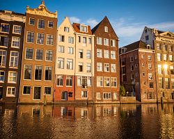 Typická architektura domů v Amsterdamu