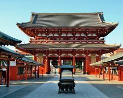 Velkolepý chrám Sensódži v Tokiu