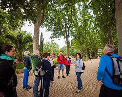 Naši cestovatelé obdivují španělskou flóru v jednom z madridských parků
