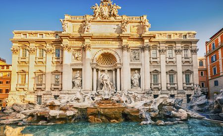 Fontána di Trevi je nejznámější fontánou Říma