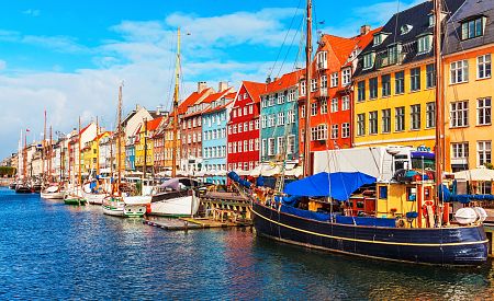 Dánská pohoda nábřeží Nyhavn