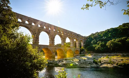 Jedinečný akvadukt Pont du Gard