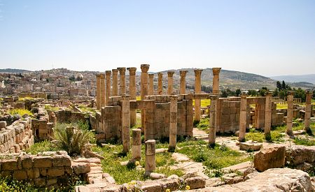 Římské památky ve městě Jerash