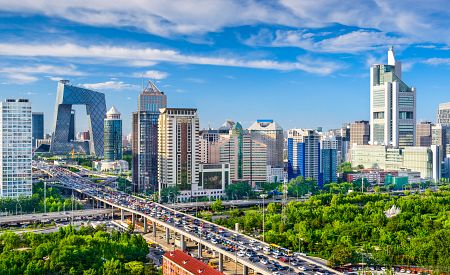 Panoramatický pohled na Peking