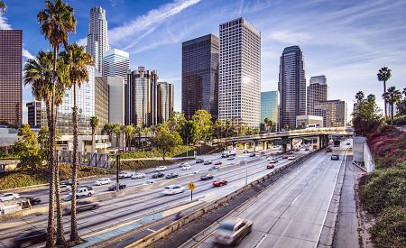 Dopravní šrumec v Los Angeles