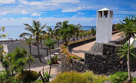 Vulkanické pláže v Puerto de la Cruz