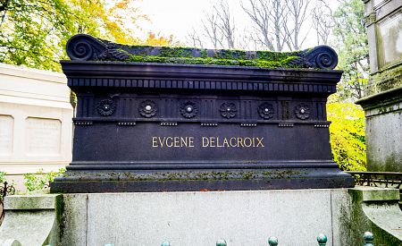 Hrob francouzského malíře Eugena Delacroix