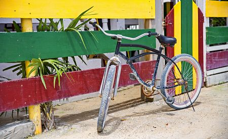 Typický pohled z rastafariánské vesnice na Jamajce