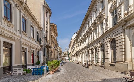 Historická čtvrť Lipscani v rumunské metropoli Bukurešť
