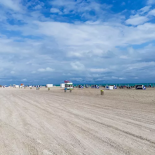 Odpočinek na plážích na Miami Beach