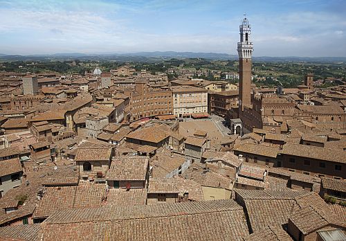 Siena je typické středověké město