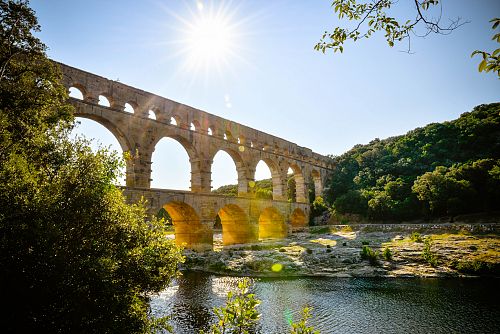 Jedinečný akvadukt Pont du Gard