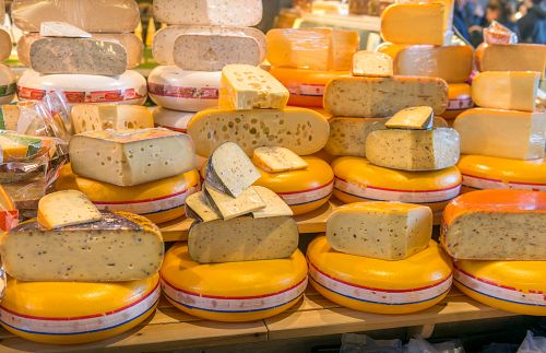 Chutné bochánky sýrů různého stáří a příchutí