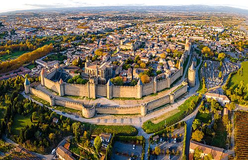 Hradební město Carcassonne v Okcitánii