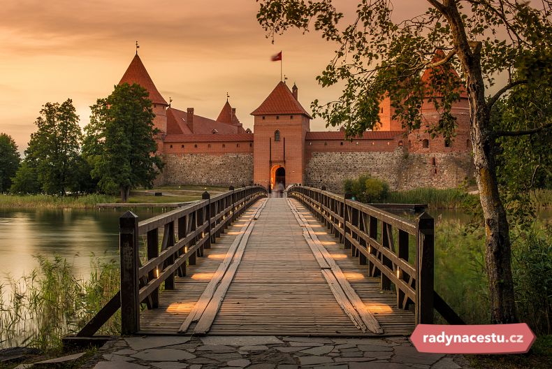 Vodní hrad Trakai patří mezi nejoblíbenější místa Pobaltí