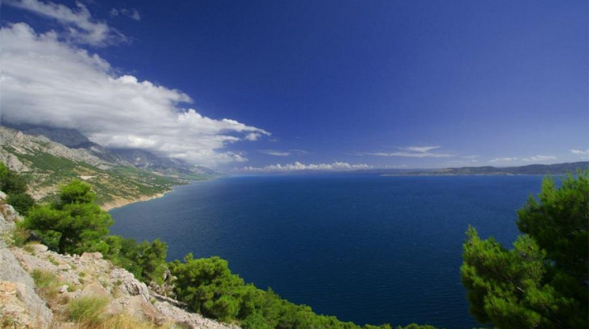 Pohled na moře v Makarske