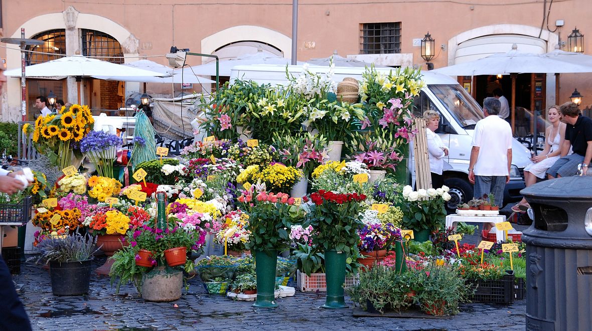 Květinové trhy, Řím
