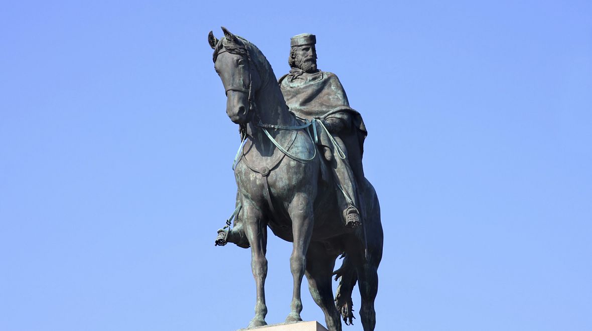 Janicul - socha Garibaldiho