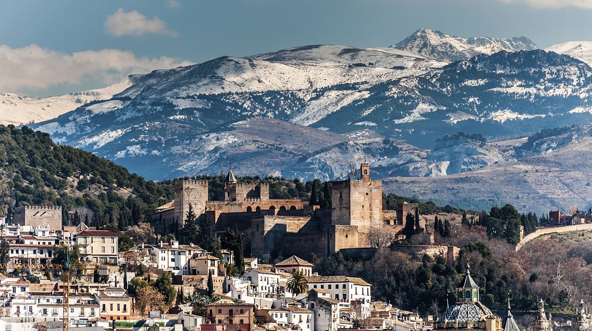 Alhambra v zimě