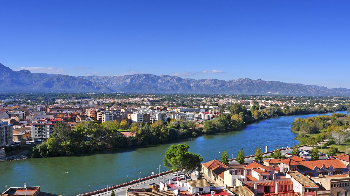 Řeka Ebro v Tortose