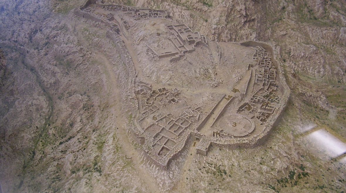 Model mykénského hradu