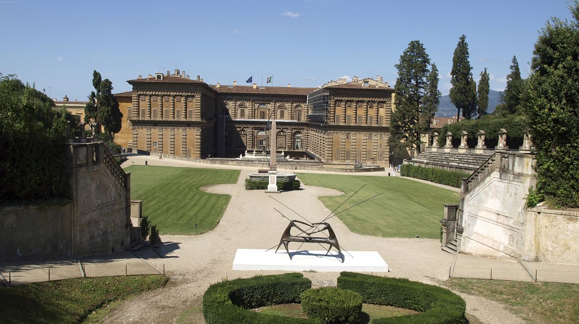 Palác Pitti je nazván podle bankéře L. Pittiho