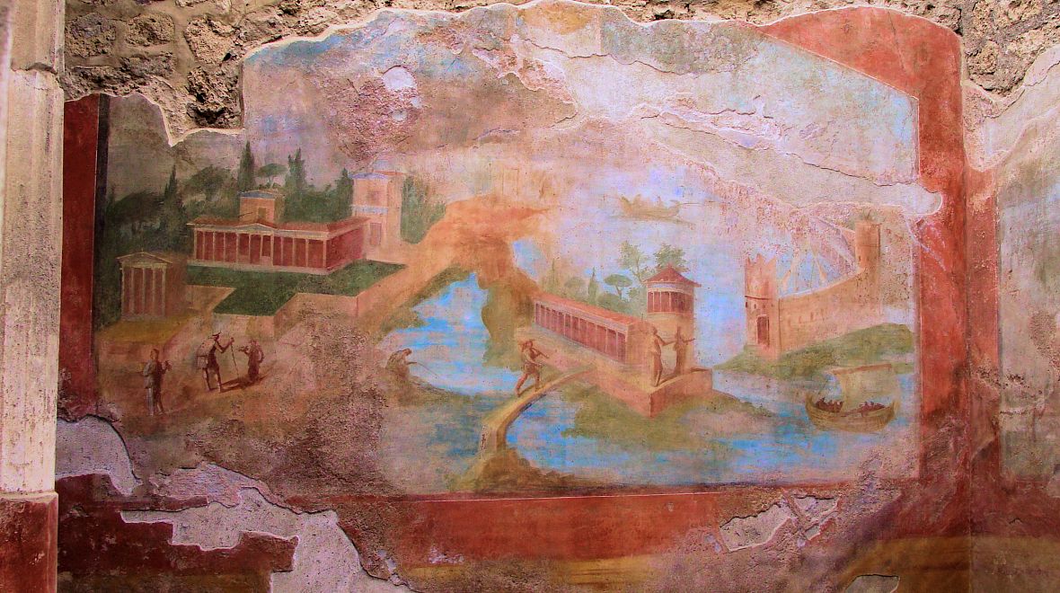 Pompeje - jedna z fresek