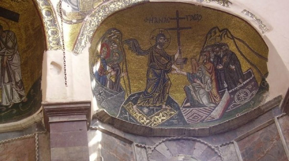 Mozaiky v klášteře Nea Moni na ostrově Chios - památka UNESCO 