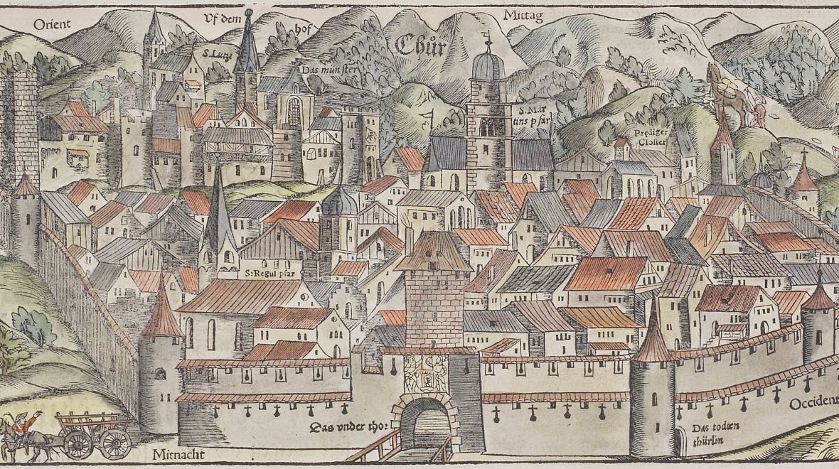 Historická mapa města Chur