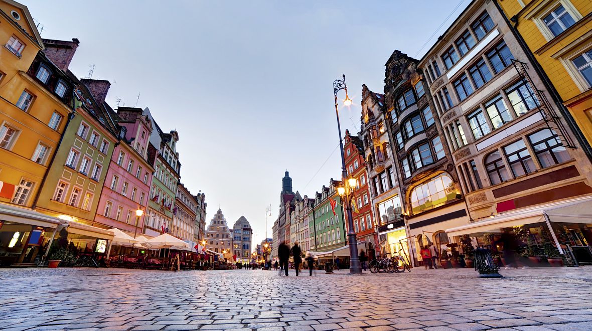 Hlavní ulice, kterou se dostanete na Rynek